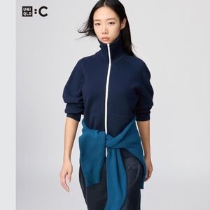 UNIQLO :C Washable Milano Ribbed Full-Zip Cardigan
